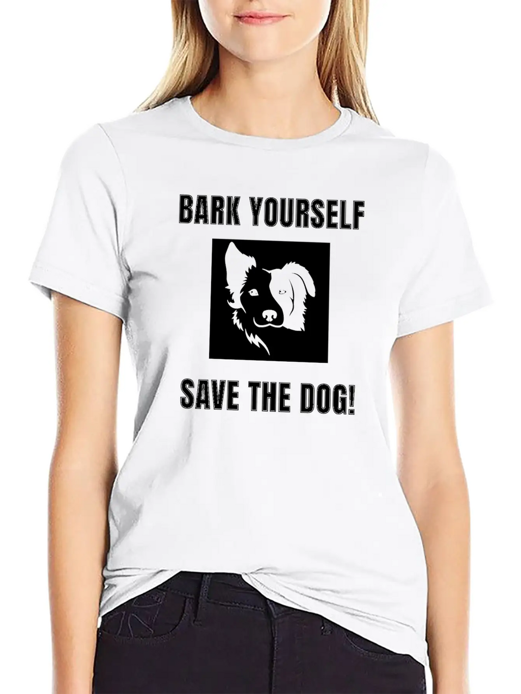 Bark Yourself Save The Dog Unisex Casual T-Shirt – Clean Design For Daily Comfort
