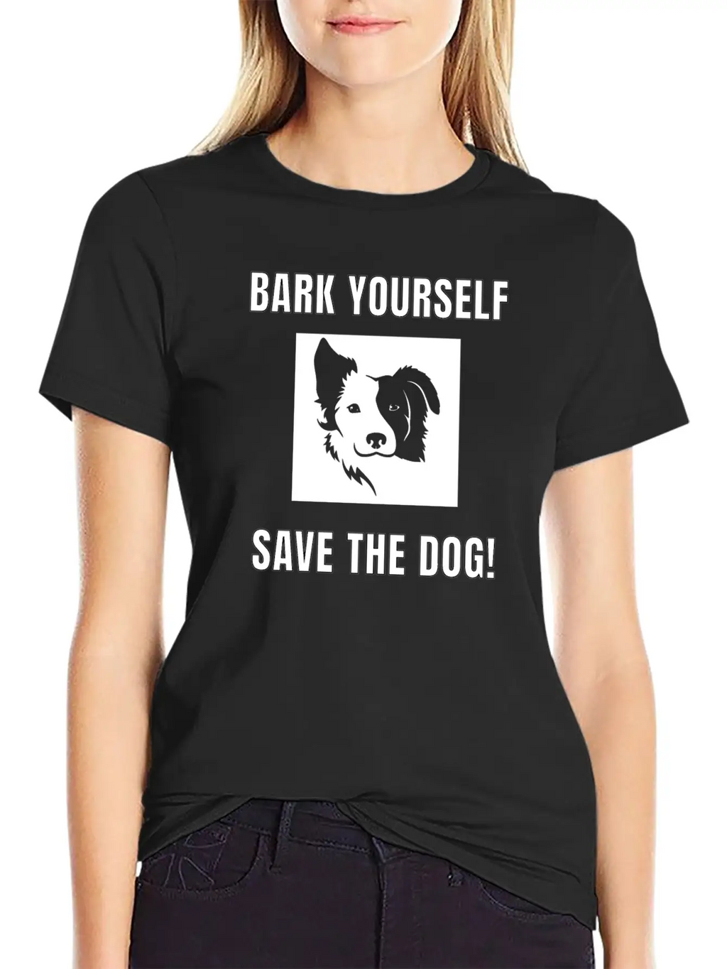 Bark Yourself Save The Dog Unisex Casual T-Shirt – Clean Design For Daily Comfort