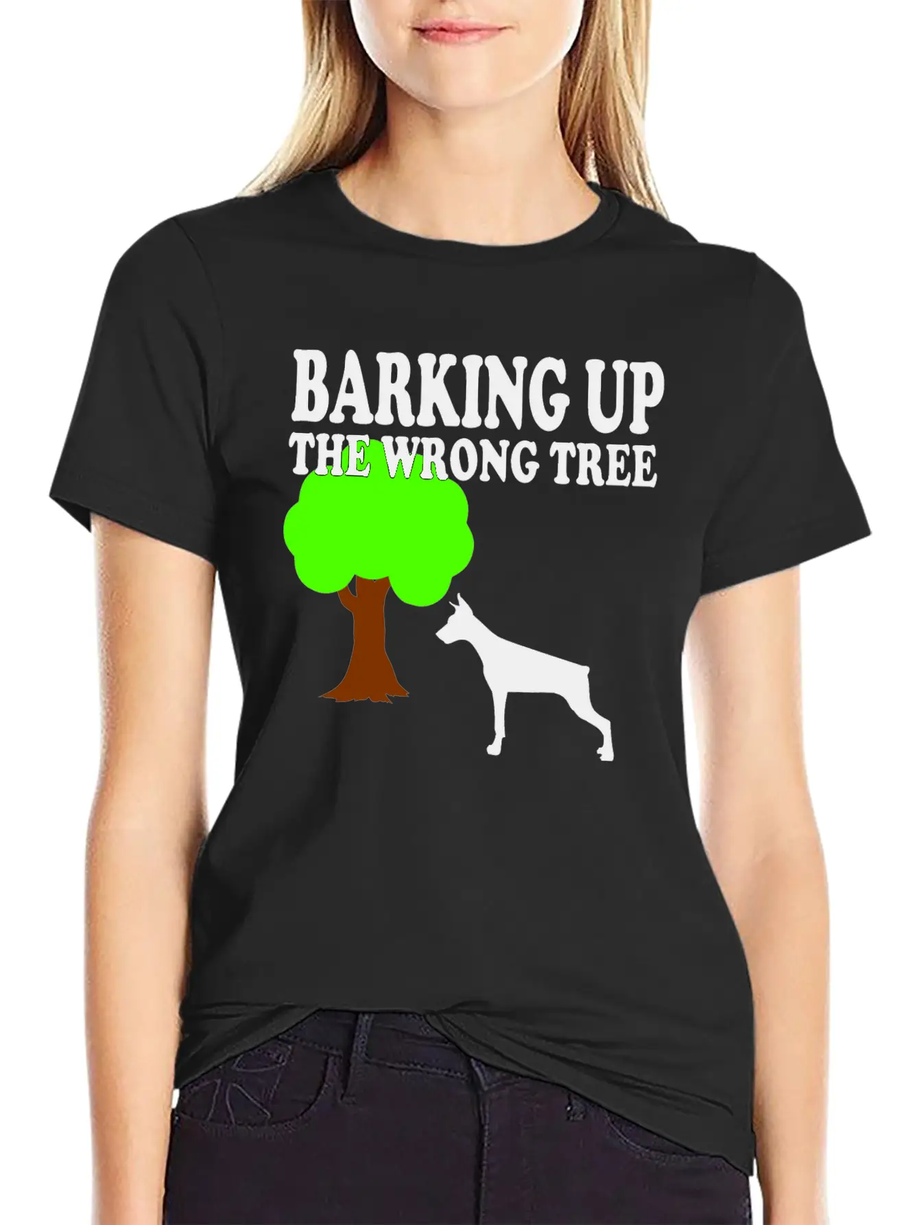 Barking Up The Wrong Tree Stylish Everyday T-Shirt – Unisex Basic Cotton Tee