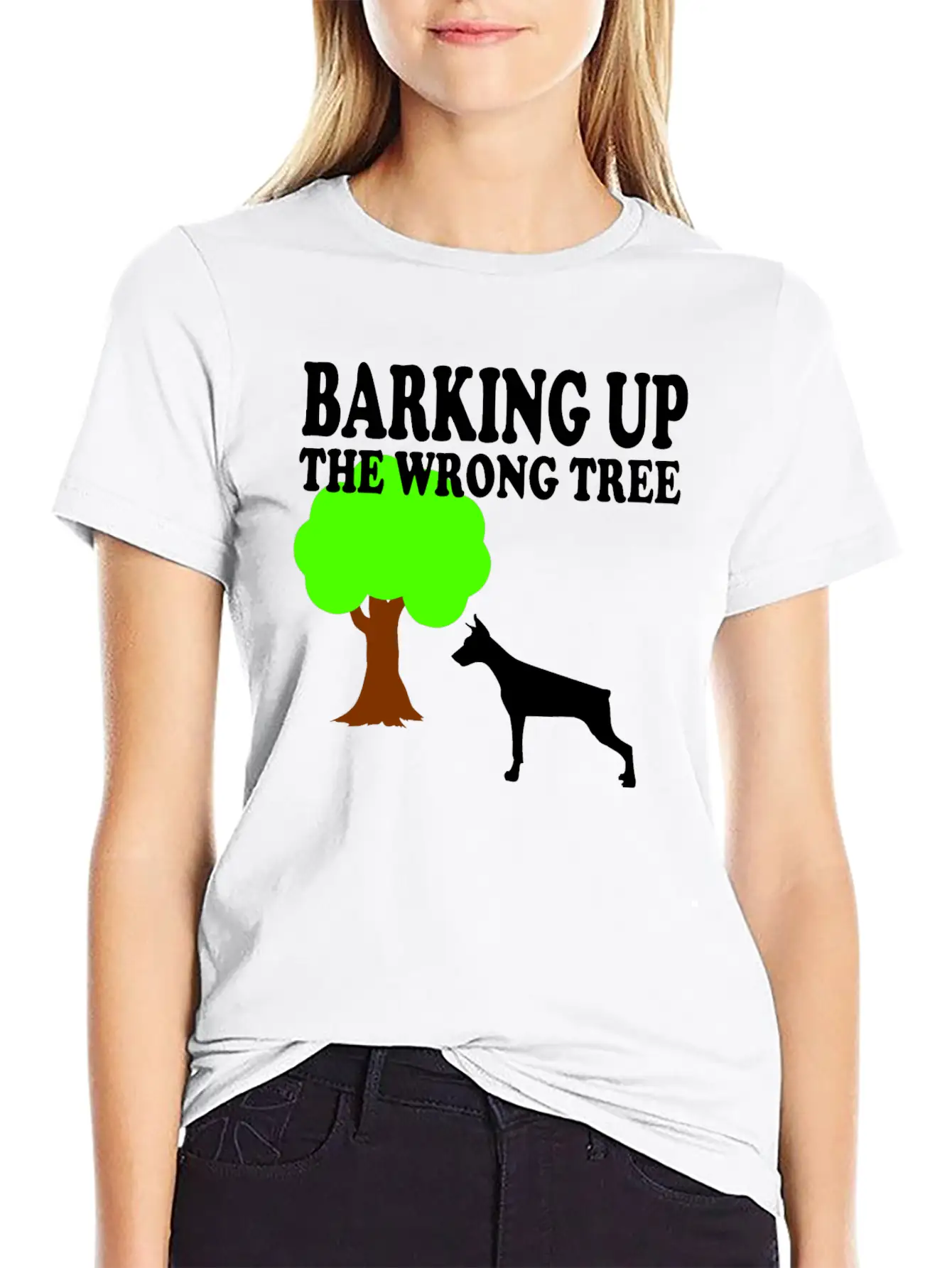 Barking Up The Wrong Tree Stylish Everyday T-Shirt – Unisex Basic Cotton Tee