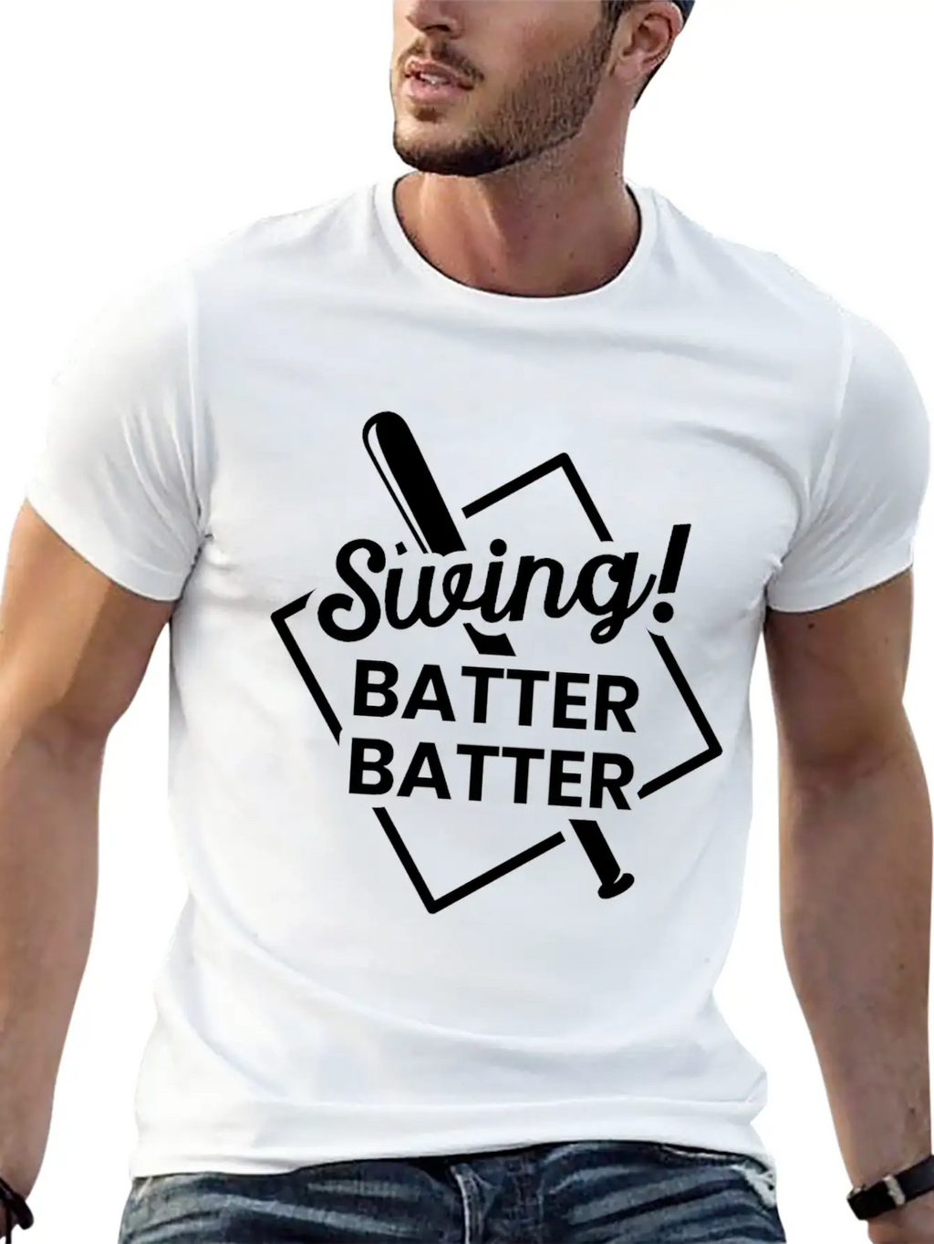 Base Baseball Bat Pitcher Home Run Unisex Casual T-Shirt – Clean Design For Daily Comfort