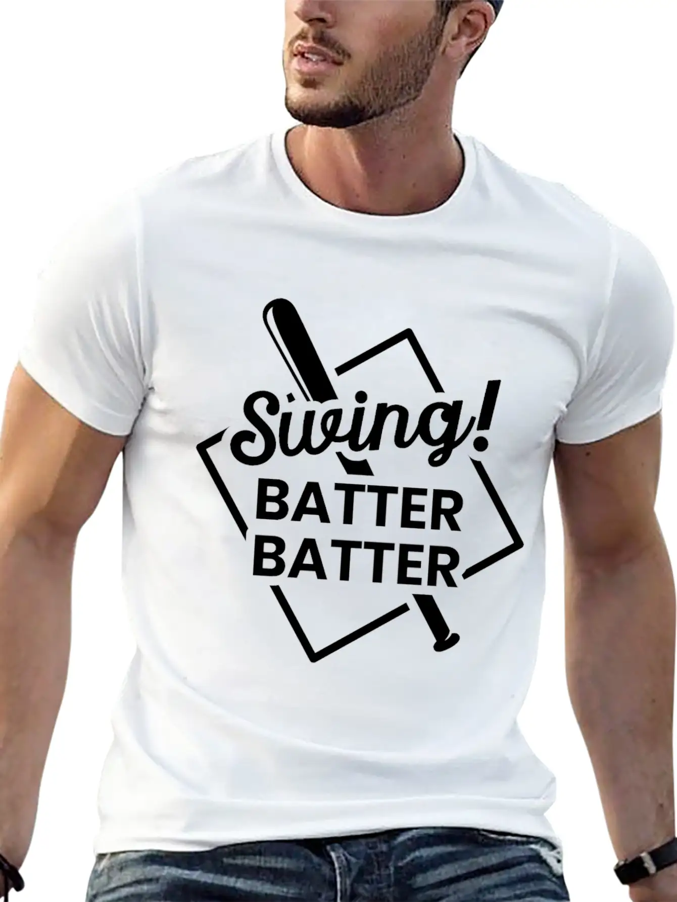 Base Baseball Bat Pitcher Home Run Unisex Casual T-Shirt – Clean Design For Daily Comfort