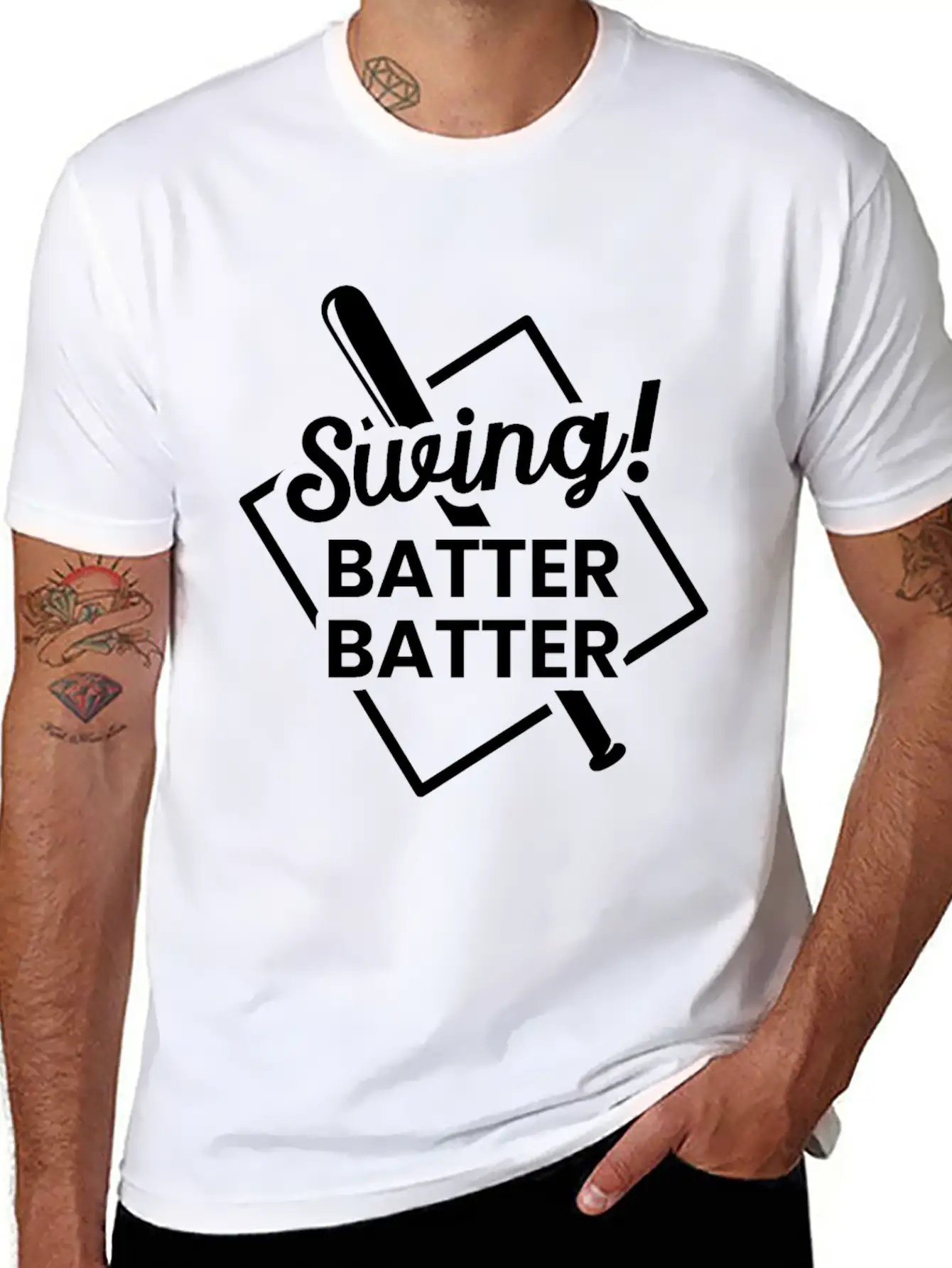 Base Baseball Bat Pitcher Home Run Unisex Casual T-Shirt – Clean Design For Daily Comfort