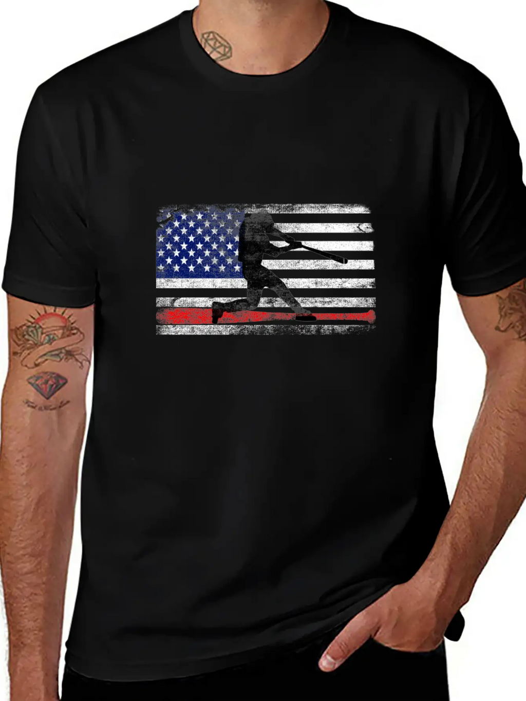 Baseball American Flag Gifts Baseball Player 2021 Classic Cotton Tee – Unisex Comfort For Any Season