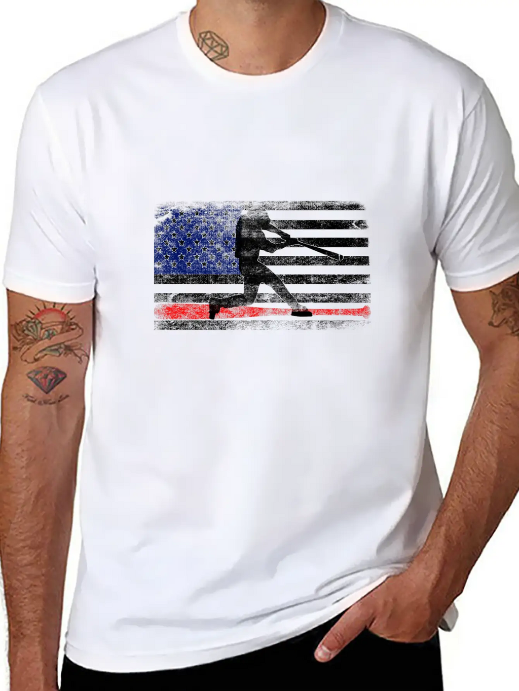 Baseball American Flag Gifts Baseball Player 2021 Classic Cotton Tee – Unisex Comfort For Any Season