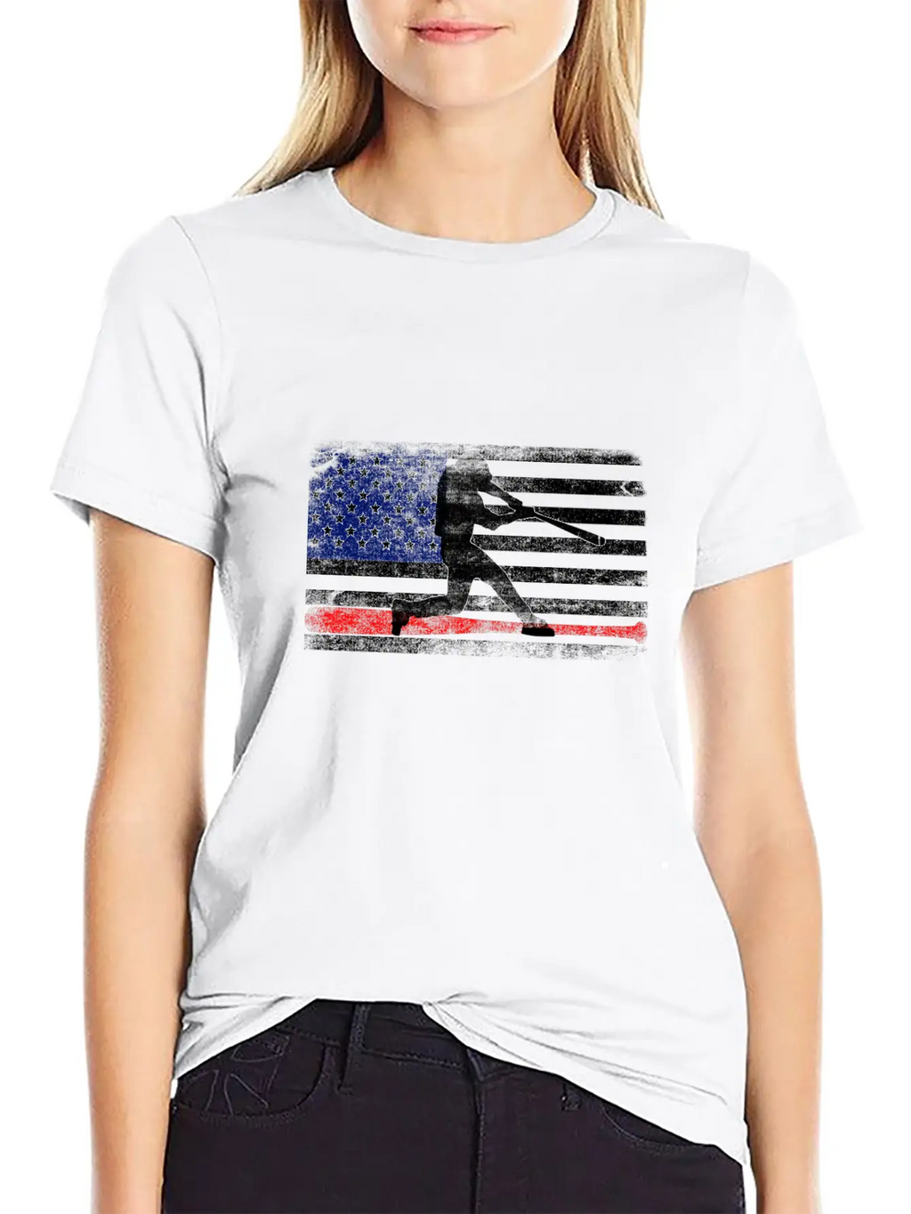 Baseball American Flag Gifts Baseball Player 2021 Classic Cotton Tee – Unisex Comfort For Any Season