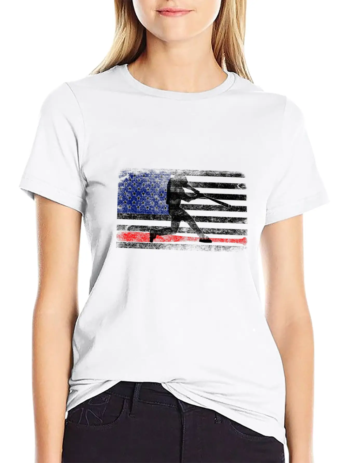 Baseball American Flag Gifts Baseball Player 2021 Classic Cotton Tee – Unisex Comfort For Any Season