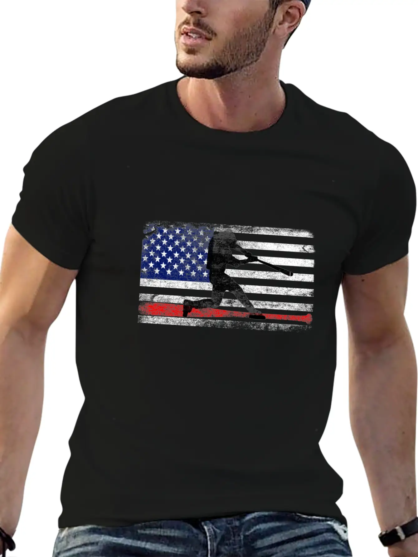 Baseball American Flag Gifts Baseball Player 2021 Classic Cotton Tee – Unisex Comfort For Any Season