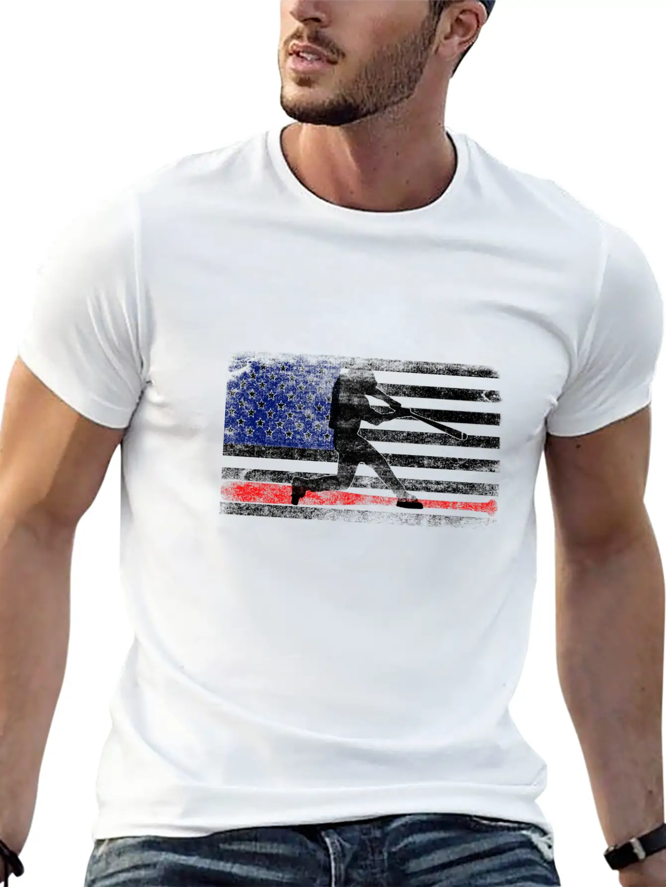 Baseball American Flag Gifts Baseball Player 2021 Classic Cotton Tee – Unisex Comfort For Any Season