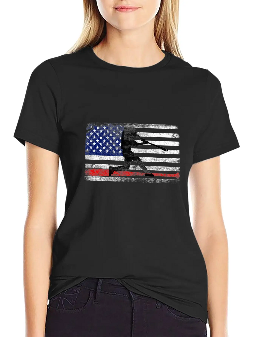 Baseball American Flag Gifts Baseball Player 2021 Classic Cotton Tee – Unisex Comfort For Any Season