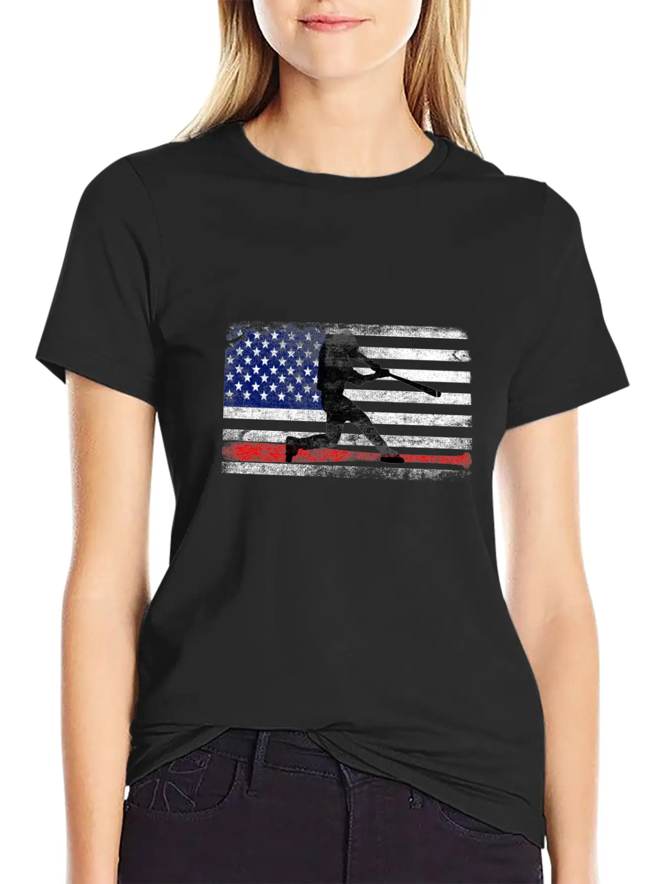 Baseball American Flag Gifts Baseball Player 2021 Classic Cotton Tee – Unisex Comfort For Any Season