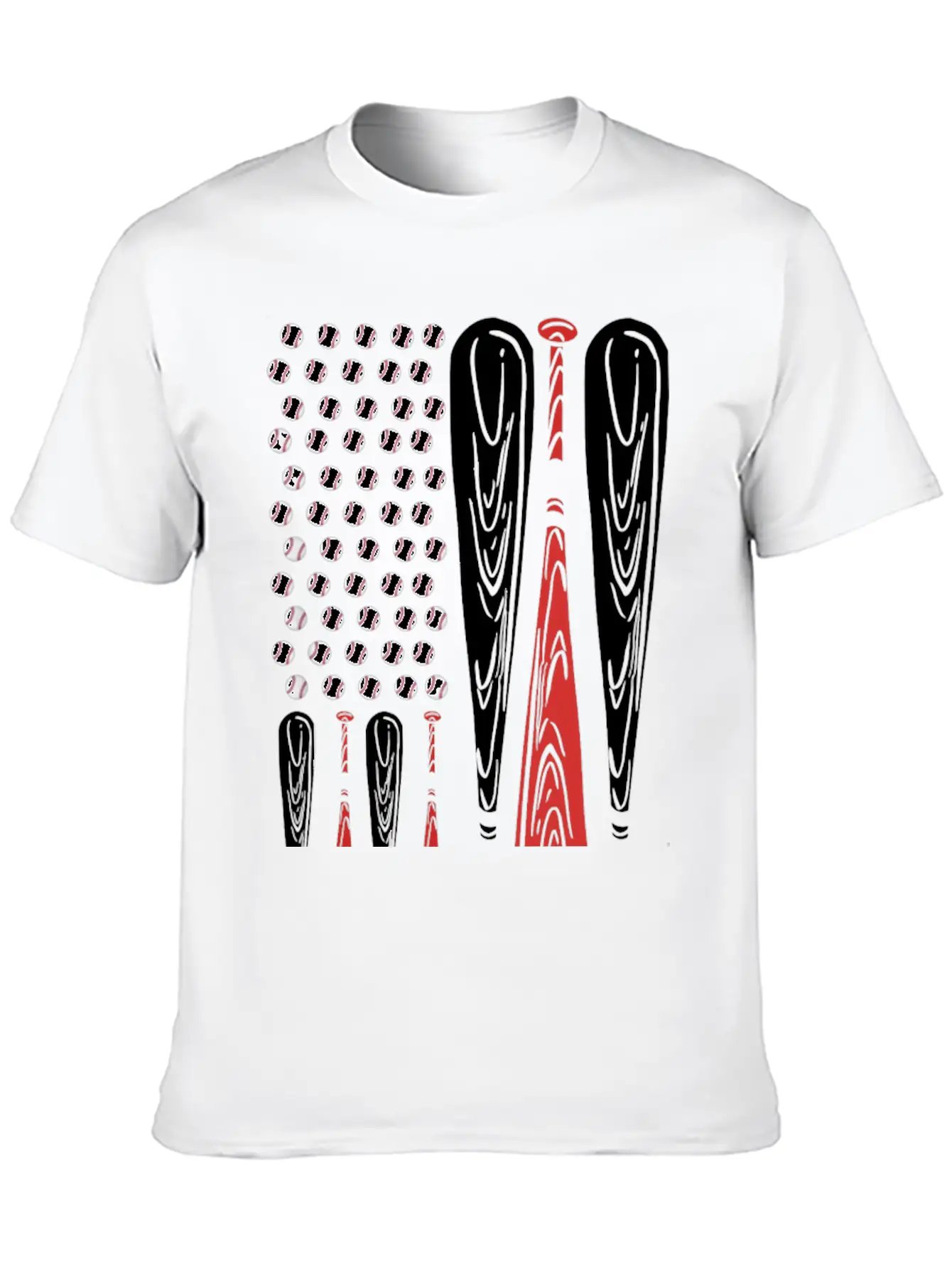 Baseball American Flag Usa Flag Baseball Player Stylish Everyday T-Shirt – Unisex Basic Cotton Tee