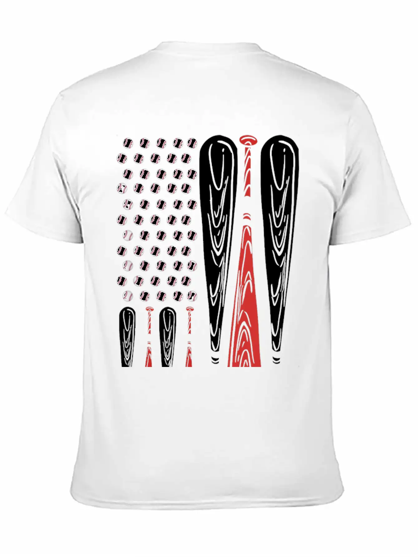 Baseball American Flag Usa Flag Baseball Player Stylish Everyday T-Shirt – Unisex Basic Cotton Tee