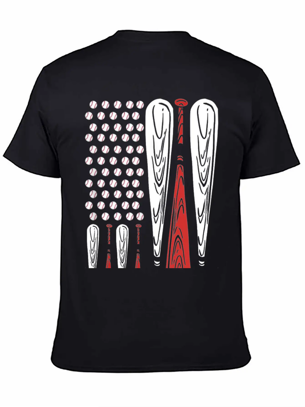 Baseball American Flag Usa Flag Baseball Player Stylish Everyday T-Shirt – Unisex Basic Cotton Tee