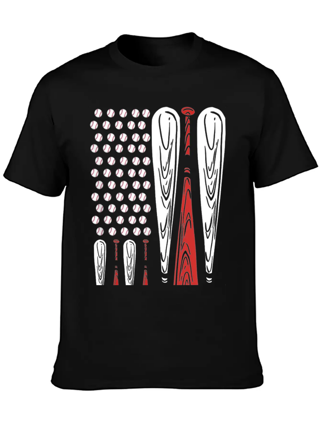 Baseball American Flag Usa Flag Baseball Player Stylish Everyday T-Shirt – Unisex Basic Cotton Tee