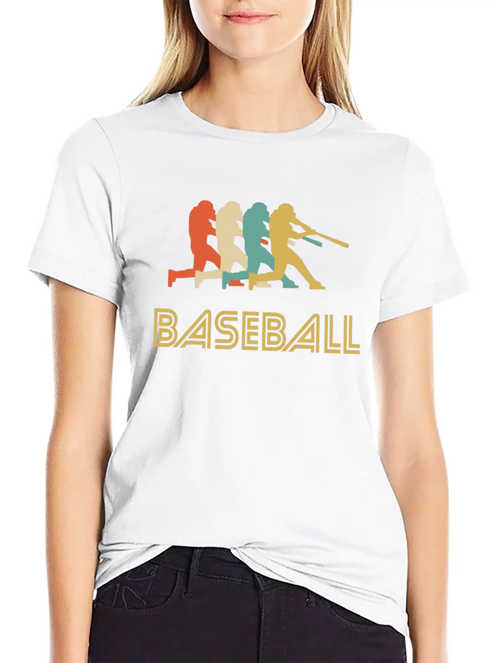 Baseball Batter Pop Art Breathable Graphic T-Shirt – Perfect For Casual Days