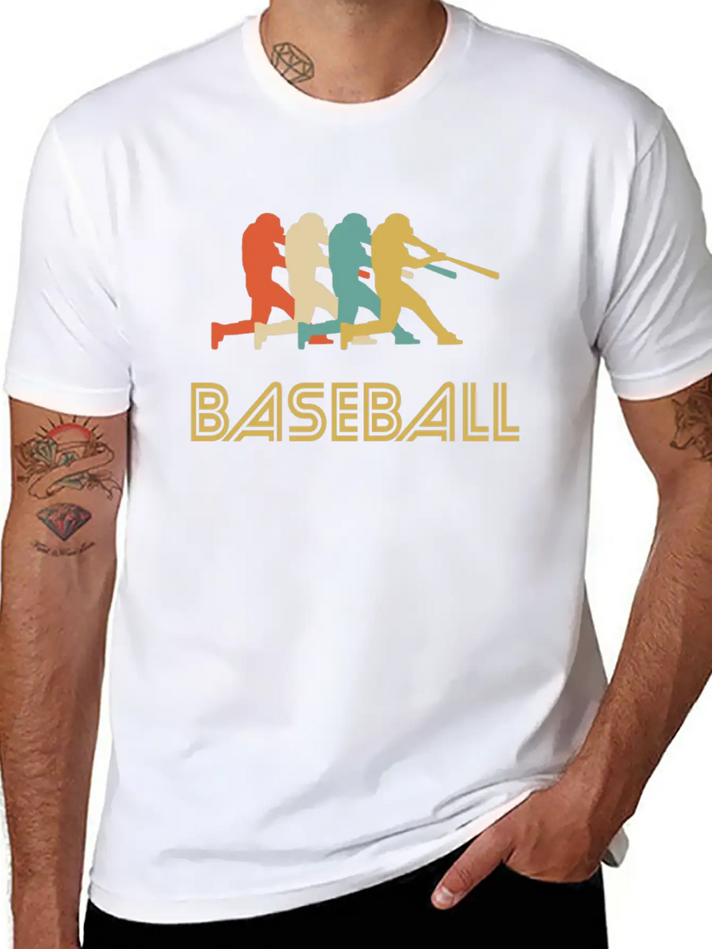 Baseball Batter Pop Art Breathable Graphic T-Shirt – Perfect For Casual Days