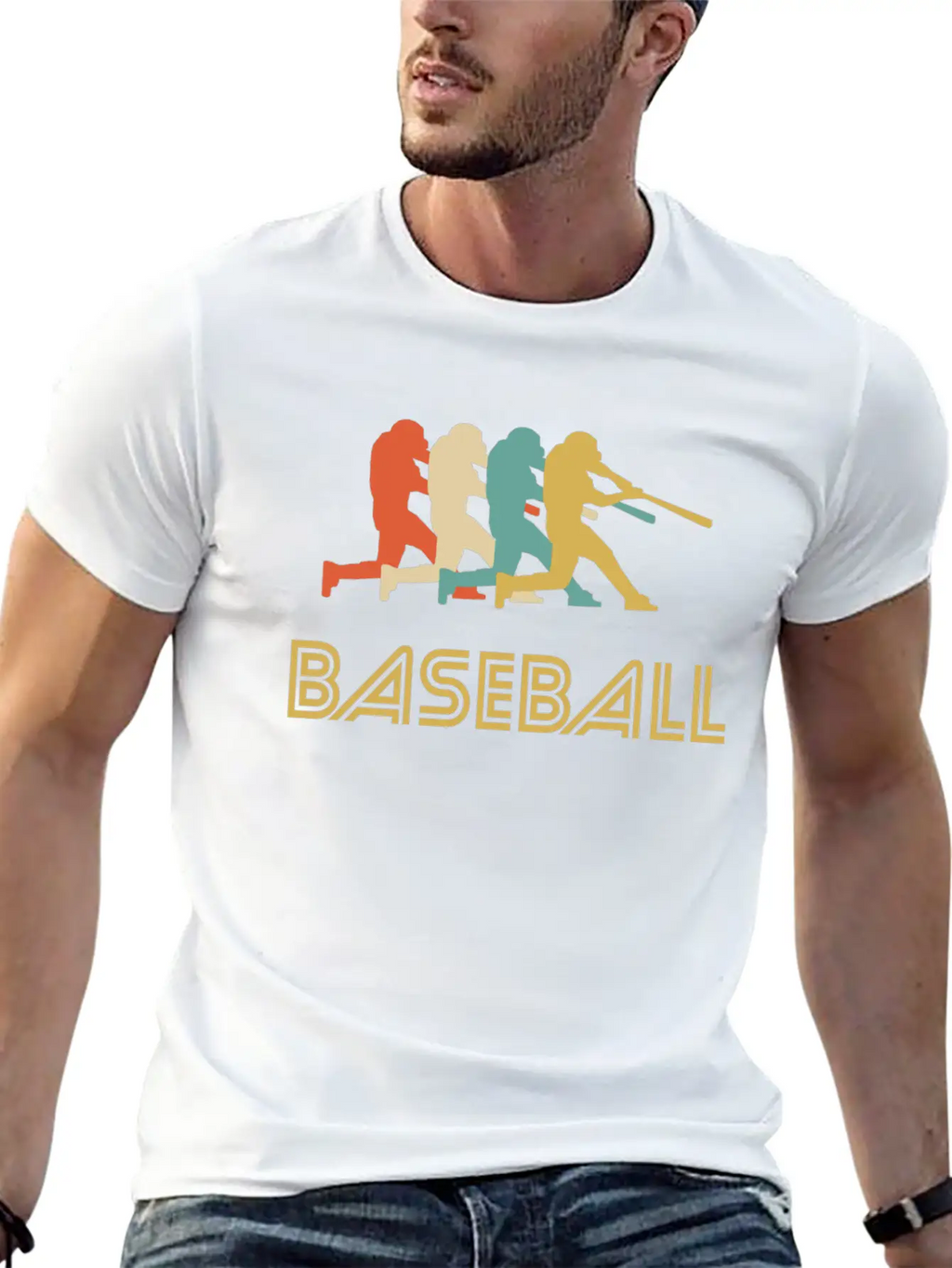 Baseball Batter Pop Art Breathable Graphic T-Shirt – Perfect For Casual Days