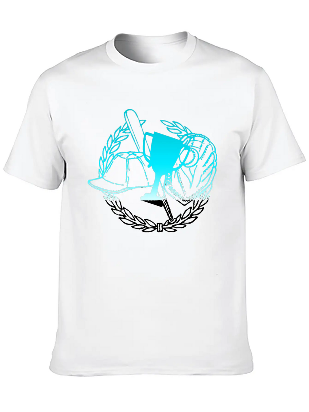 Baseball Cap Bat Glove - Sport Competition Game Timeless Short Sleeve Tee – Comfy And Minimalist Design