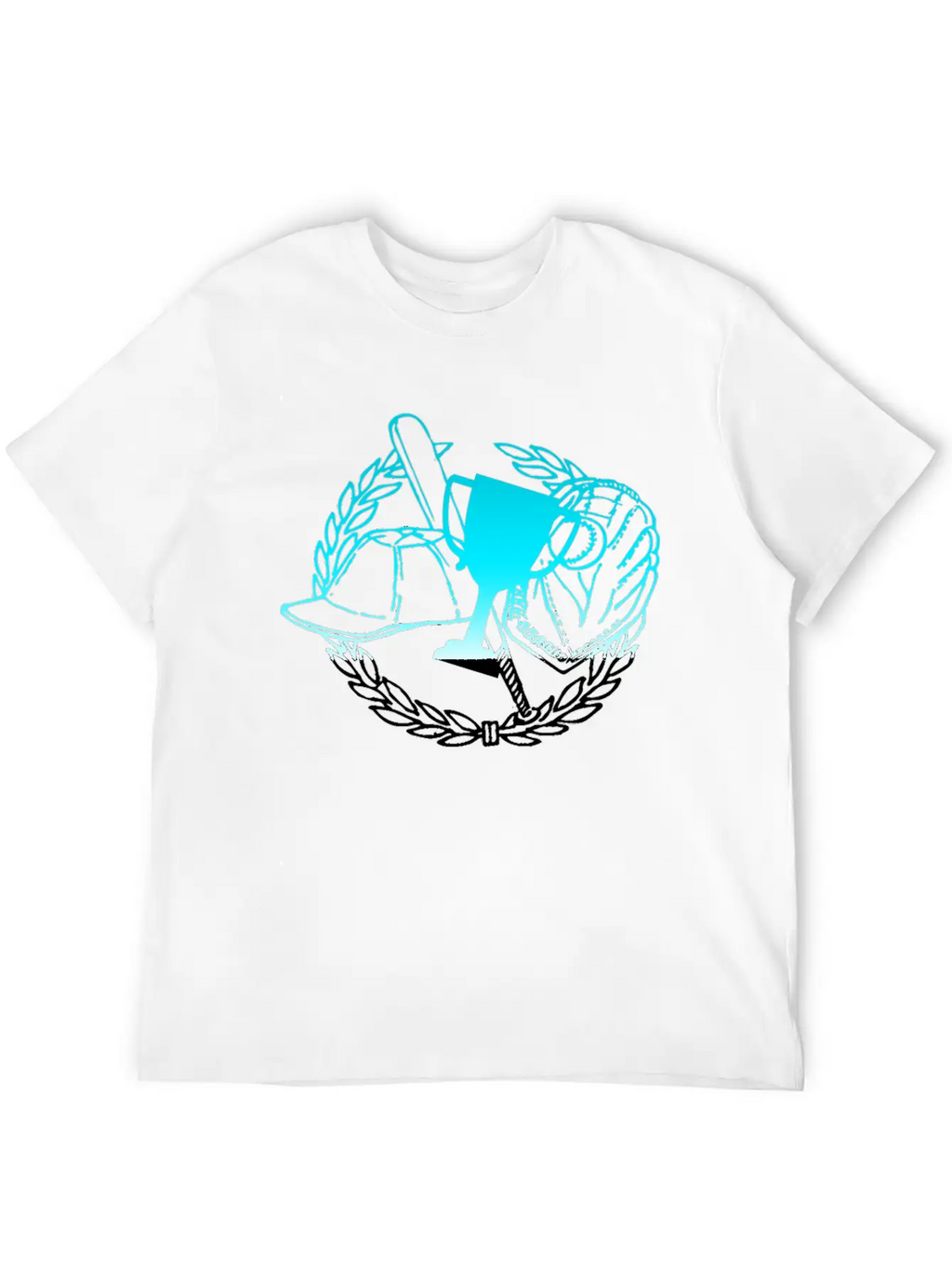 Baseball Cap Bat Glove - Sport Competition Game Timeless Short Sleeve Tee – Comfy And Minimalist Design