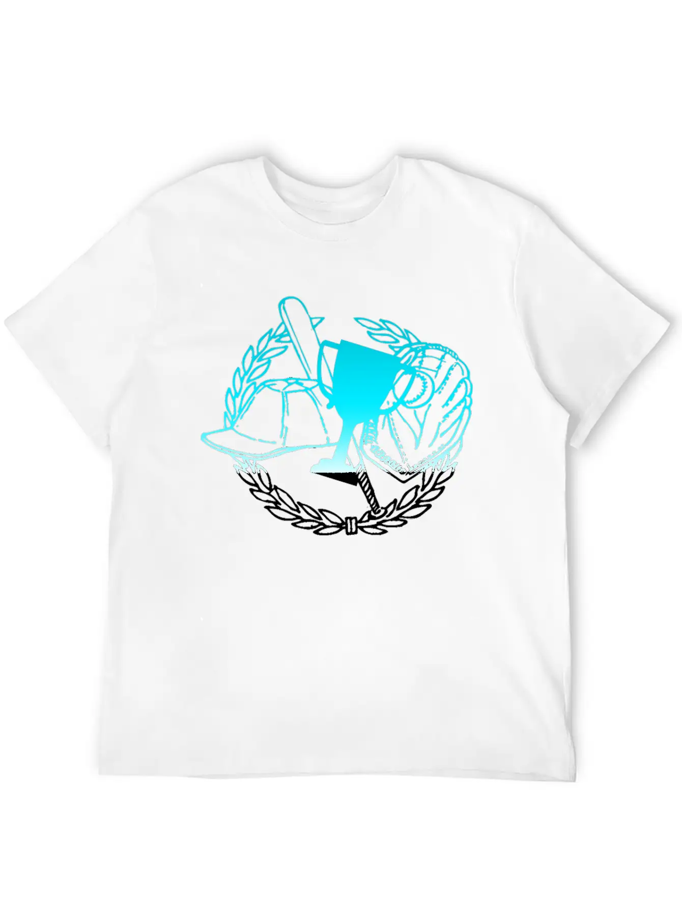 Baseball Cap Bat Glove - Sport Competition Game Timeless Short Sleeve Tee – Comfy And Minimalist Design