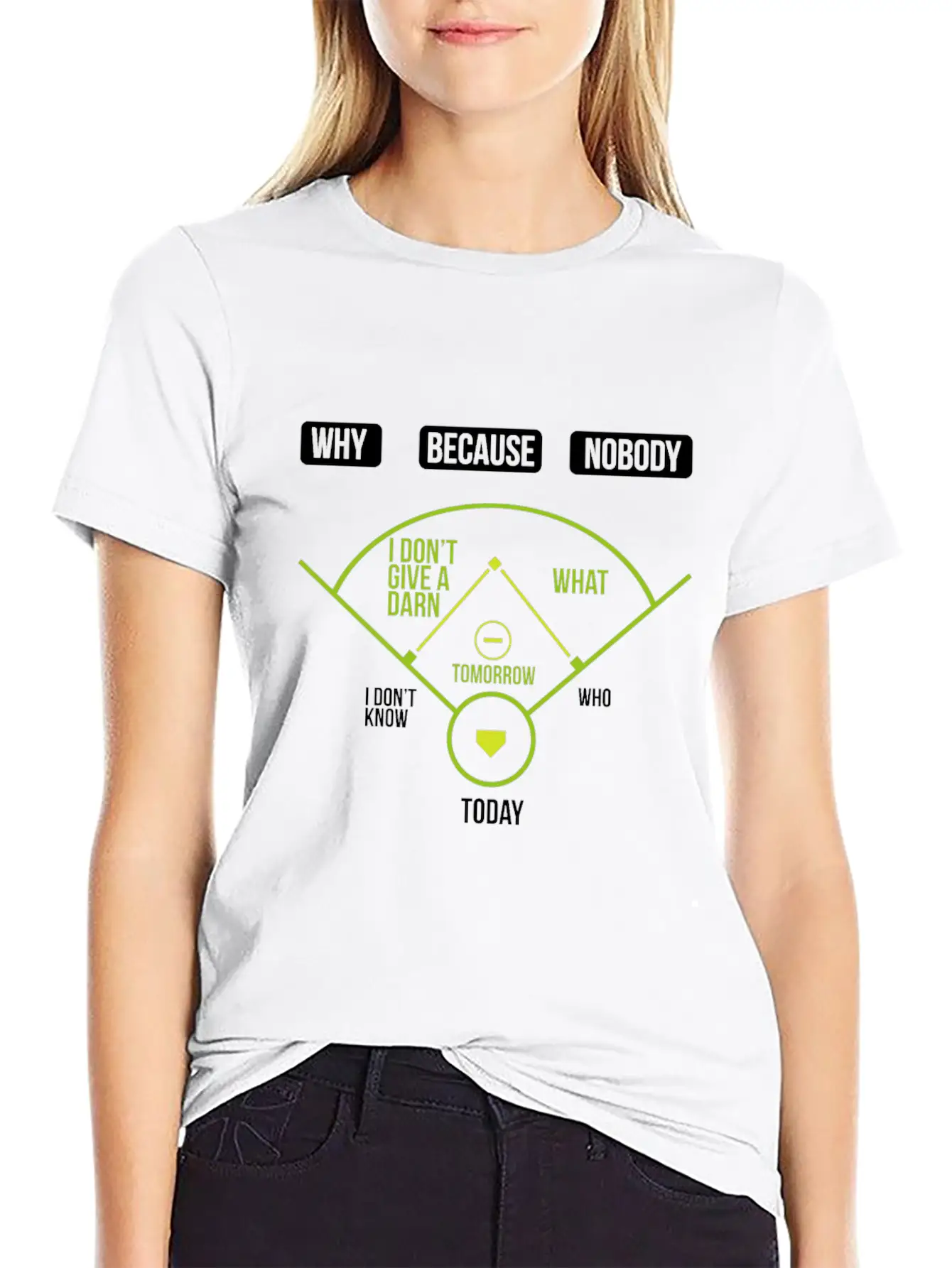 Baseball Chart Why Because Nobody Gift Relaxed Everyday Tee – Lightweight And Durable Cotton