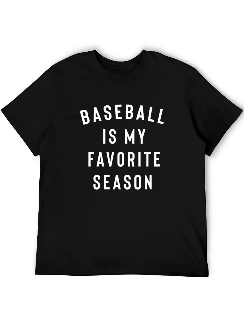 Baseball Is My Favorite Season Breathable Soft Cotton T-Shirt – Timeless Casual Look