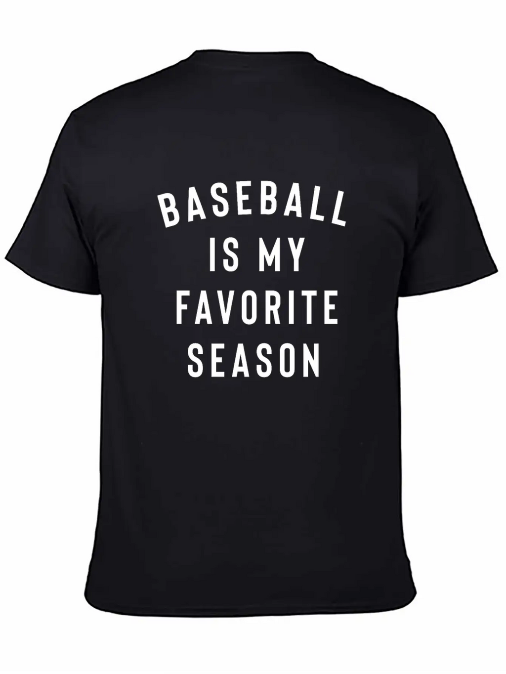 Baseball Is My Favorite Season Breathable Soft Cotton T-Shirt – Timeless Casual Look