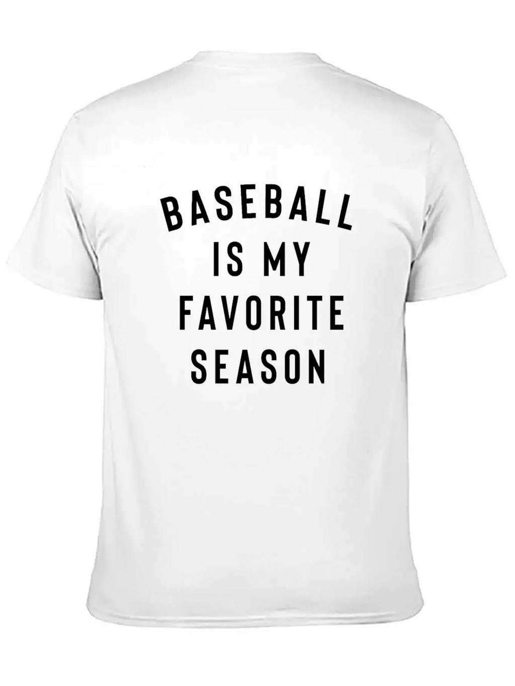 Baseball Is My Favorite Season Breathable Soft Cotton T-Shirt – Timeless Casual Look