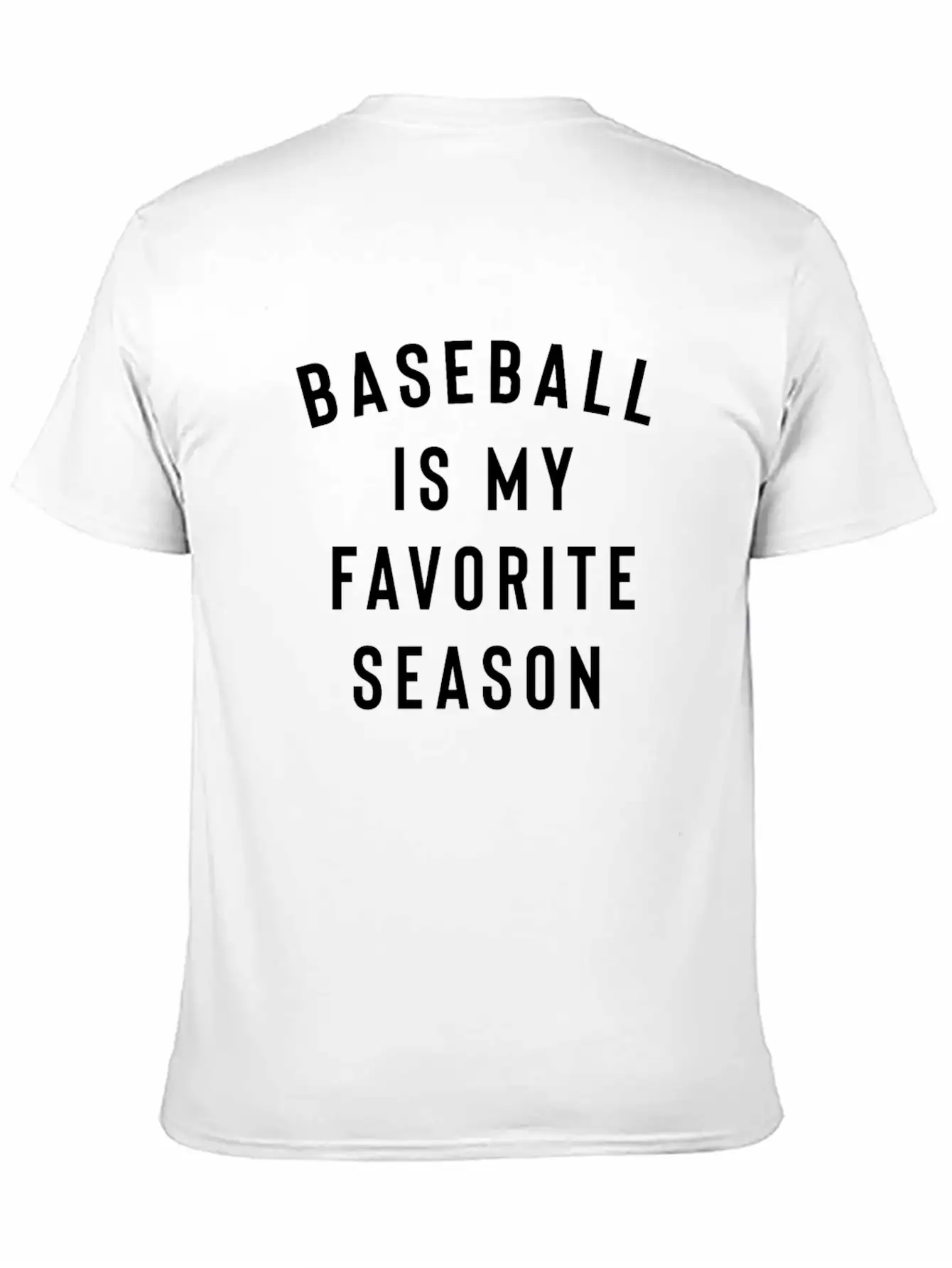 Baseball Is My Favorite Season Breathable Soft Cotton T-Shirt – Timeless Casual Look