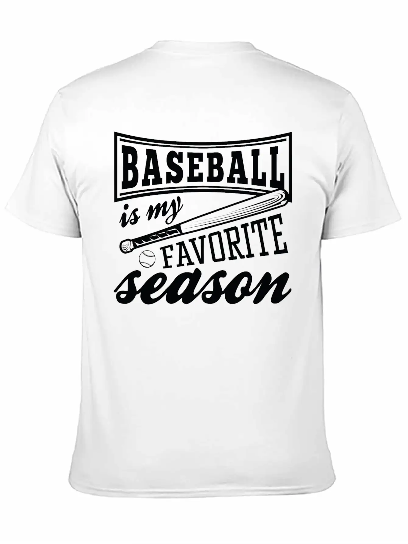Baseball Is My Favorite Season Relaxed Everyday Tee – Lightweight And Durable Cotton