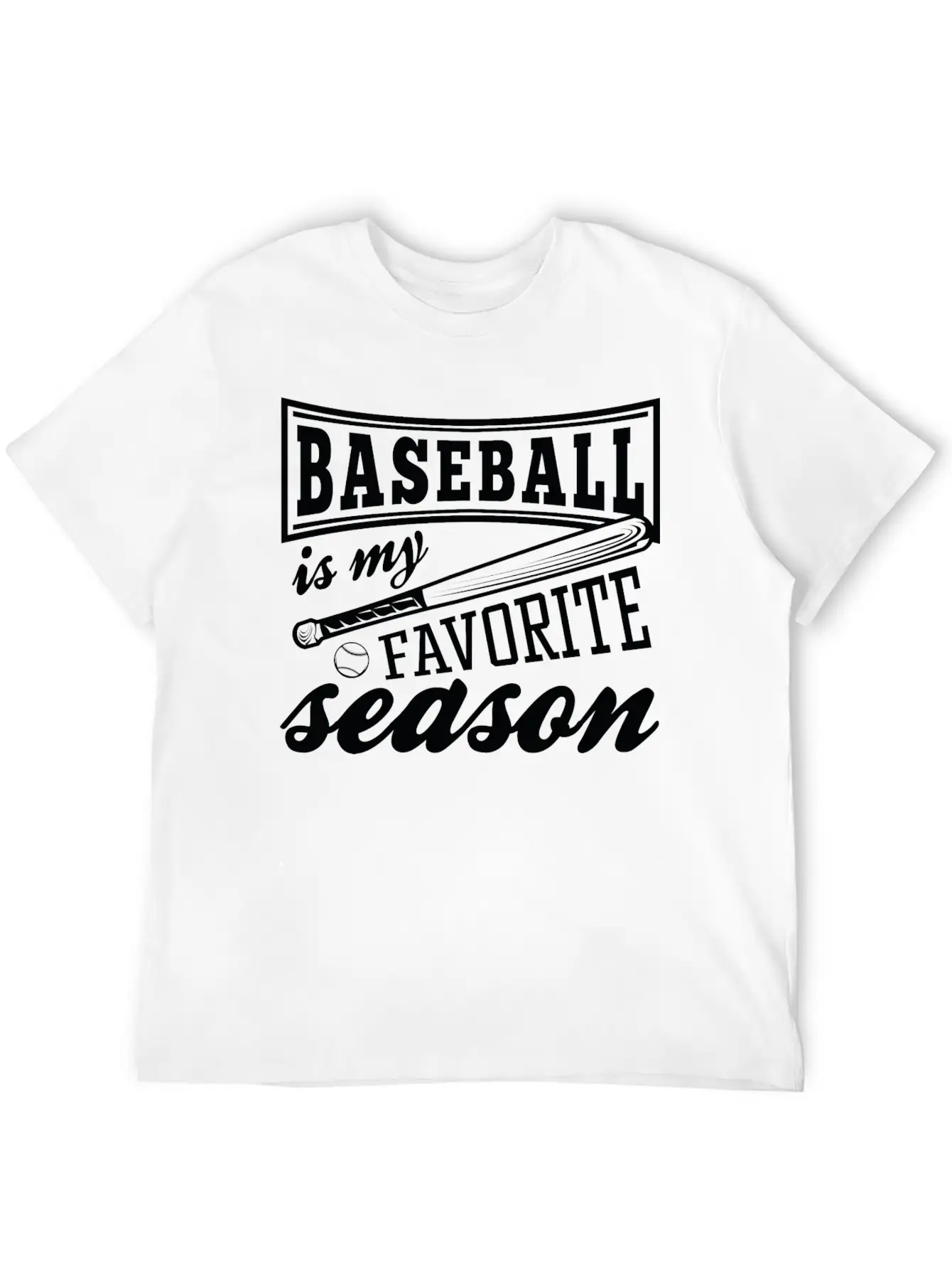 Baseball Is My Favorite Season Relaxed Everyday Tee – Lightweight And Durable Cotton
