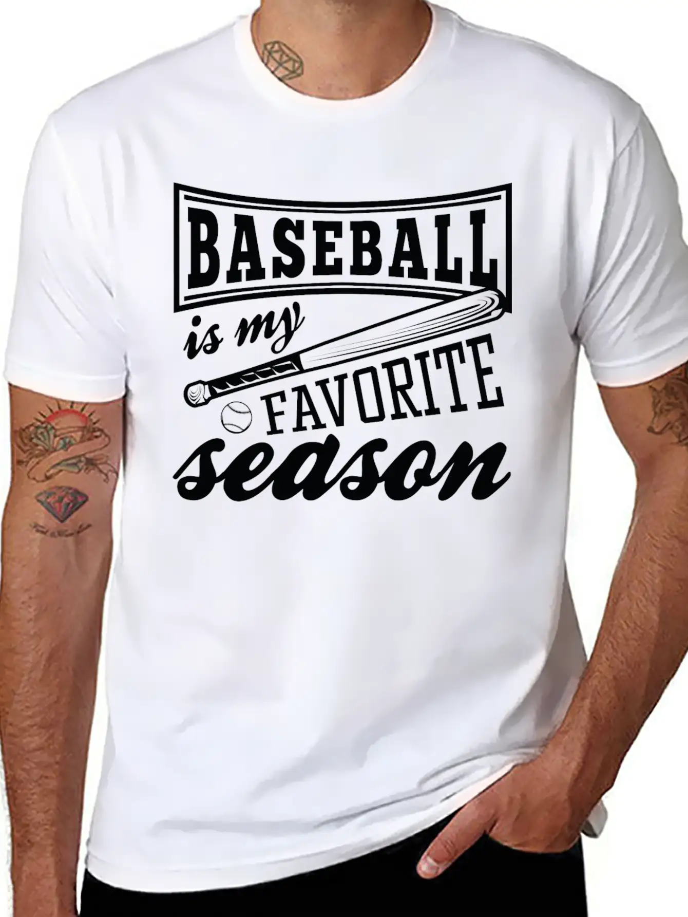 Baseball Is My Favorite Season Relaxed Everyday Tee – Lightweight And Durable Cotton
