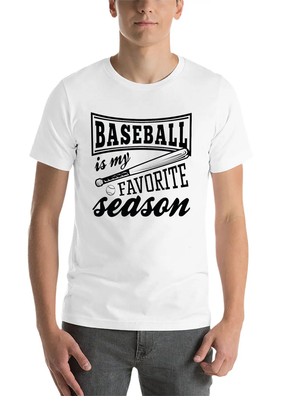 Baseball Is My Favorite Season Relaxed Everyday Tee – Lightweight And Durable Cotton