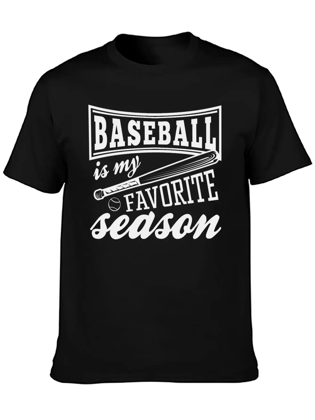 Baseball Is My Favorite Season Relaxed Everyday Tee – Lightweight And Durable Cotton