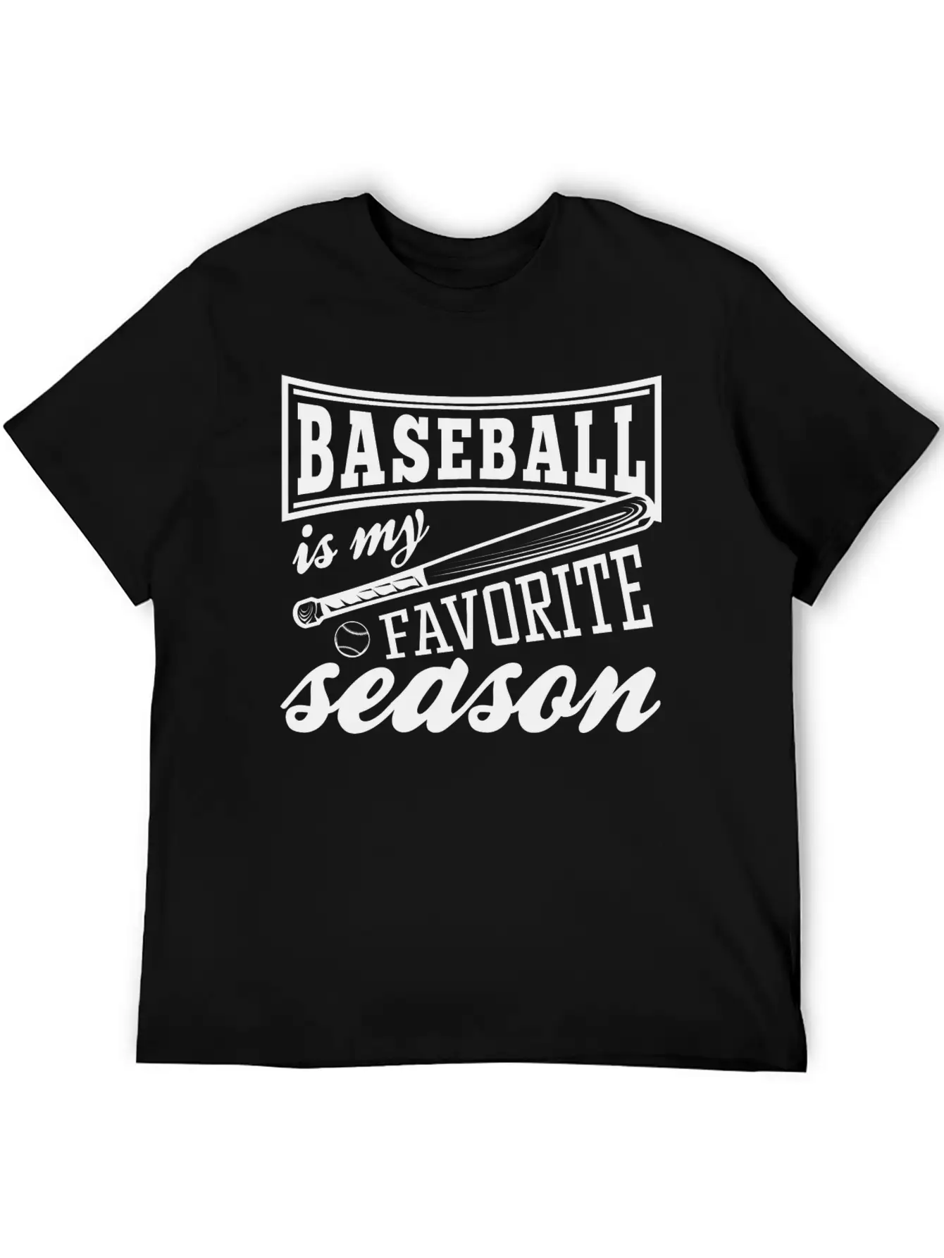 Baseball Is My Favorite Season Relaxed Everyday Tee – Lightweight And Durable Cotton