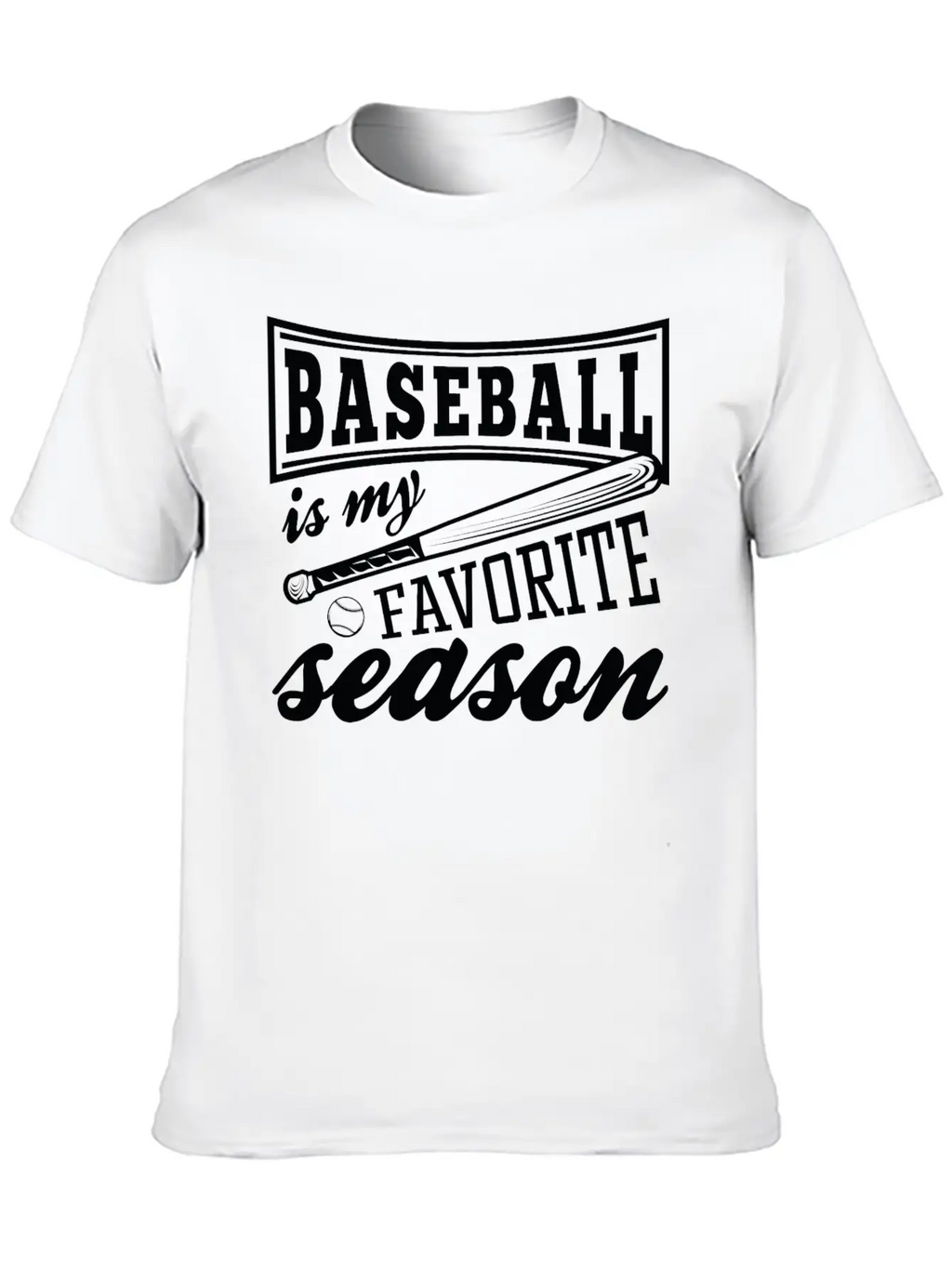 Baseball Is My Favorite Season Relaxed Everyday Tee – Lightweight And Durable Cotton