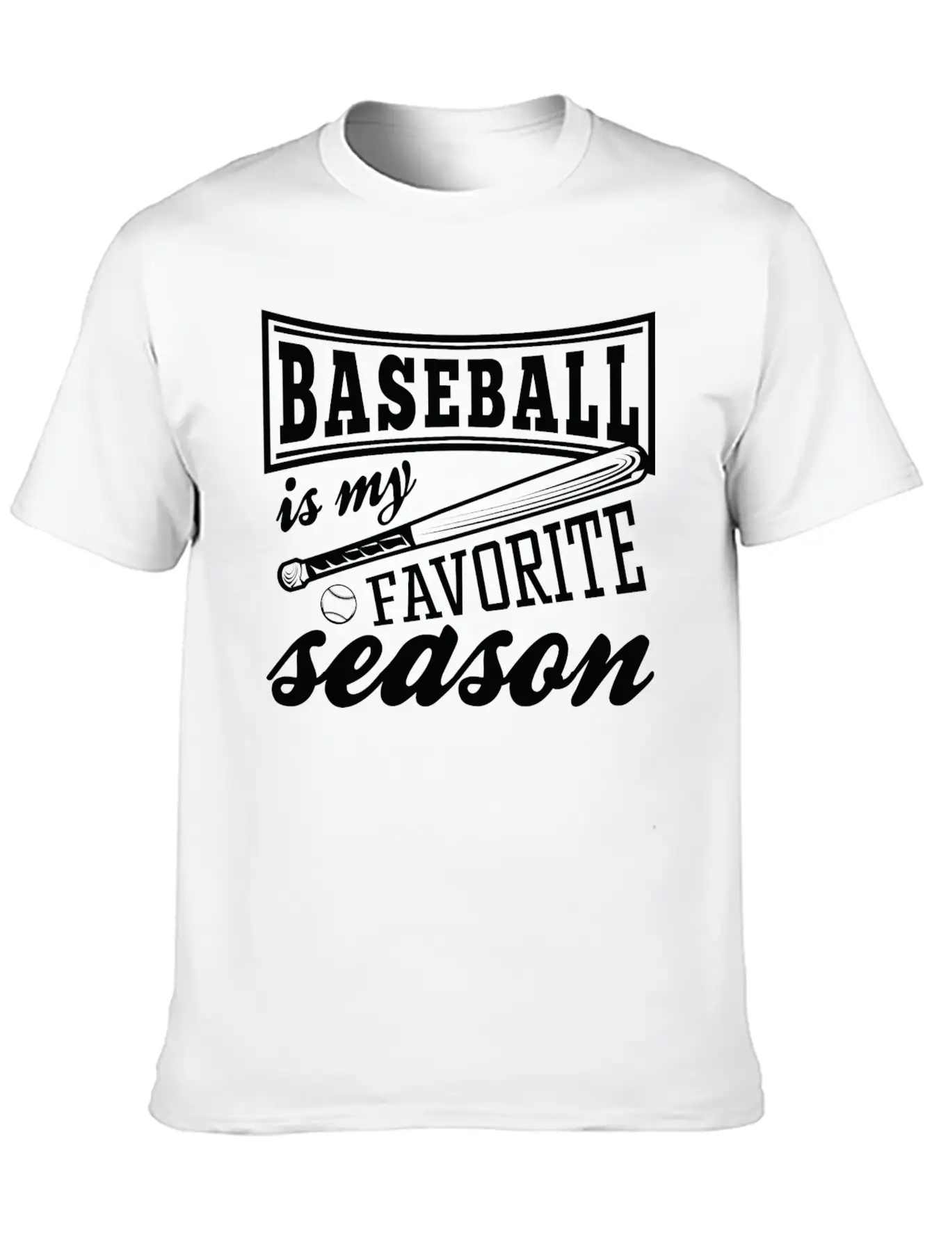 Baseball Is My Favorite Season Relaxed Everyday Tee – Lightweight And Durable Cotton