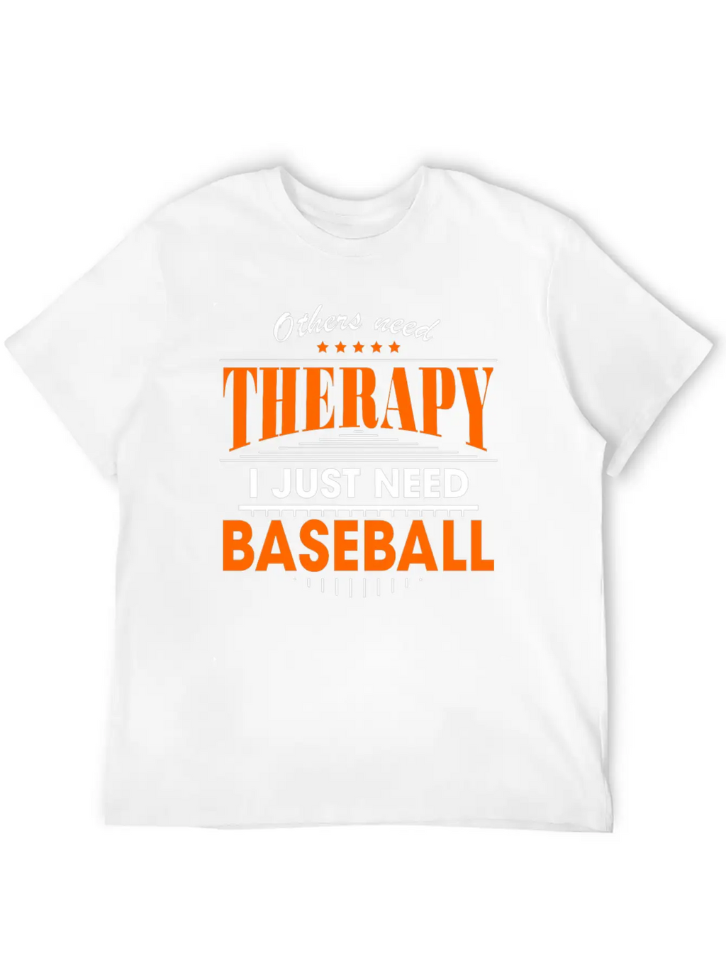 Baseball Is My Therapy Breathable Graphic T-Shirt – Perfect For Casual Days