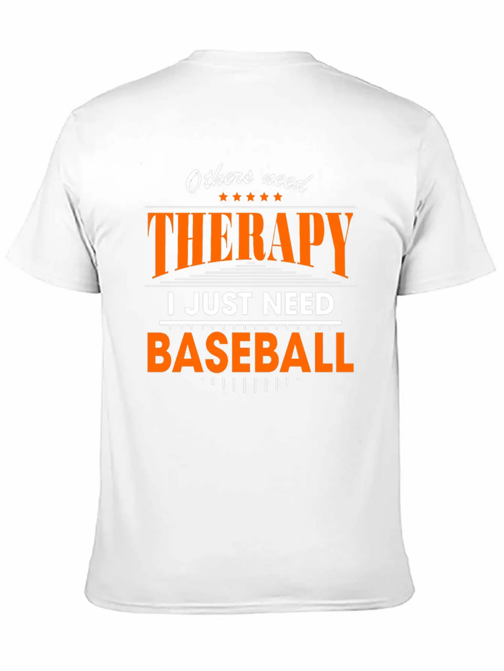 Baseball Is My Therapy Breathable Graphic T-Shirt – Perfect For Casual Days