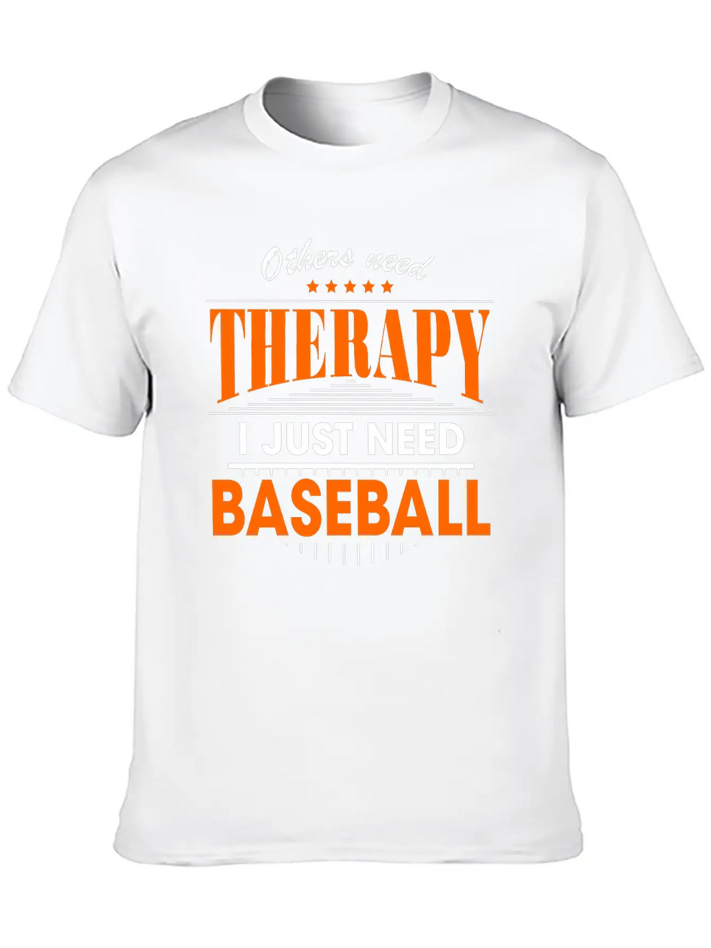 Baseball Is My Therapy Breathable Graphic T-Shirt – Perfect For Casual Days
