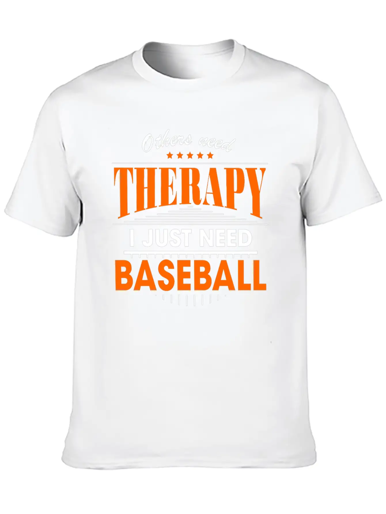 Baseball Is My Therapy Breathable Graphic T-Shirt – Perfect For Casual Days