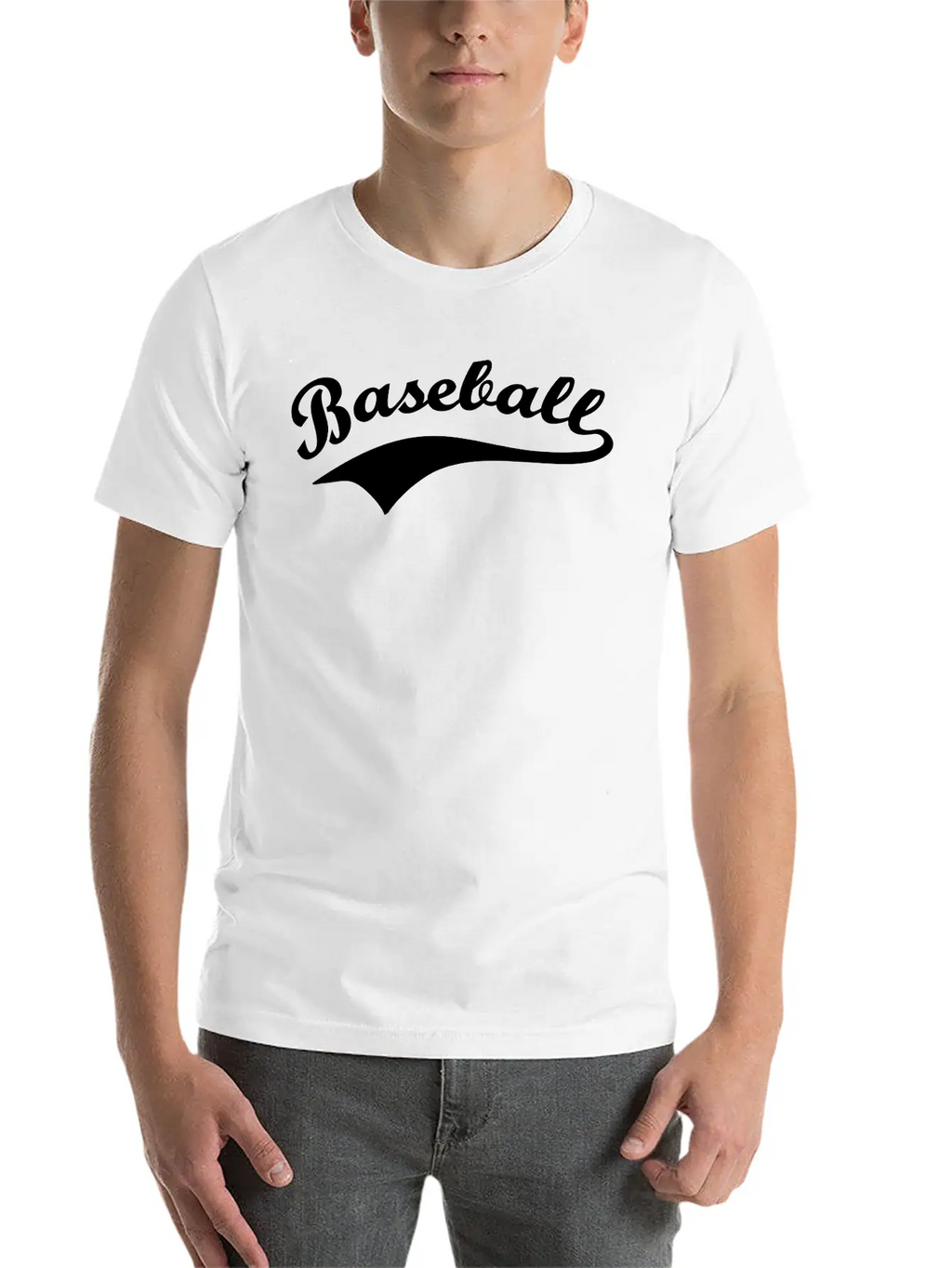 Baseball Lettering Basic Graphic T-Shirt – Daily Comfort In Soft Cotton