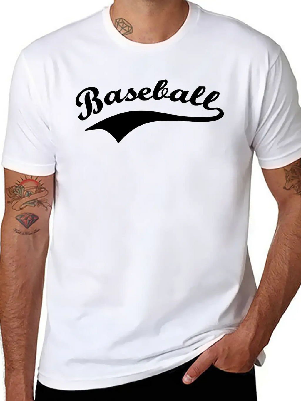 Baseball Lettering Basic Graphic T-Shirt – Daily Comfort In Soft Cotton