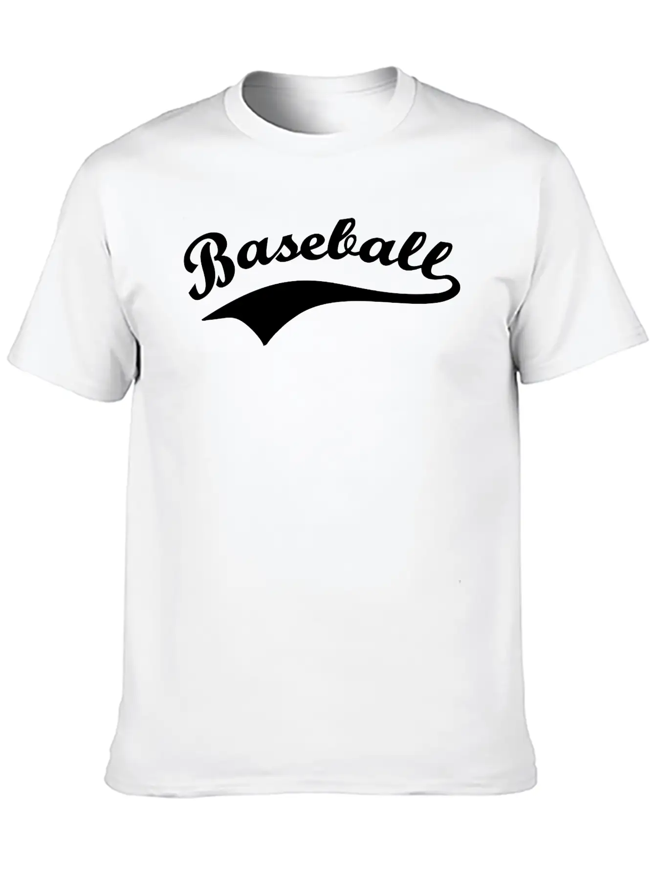 Baseball Lettering Basic Graphic T-Shirt – Daily Comfort In Soft Cotton