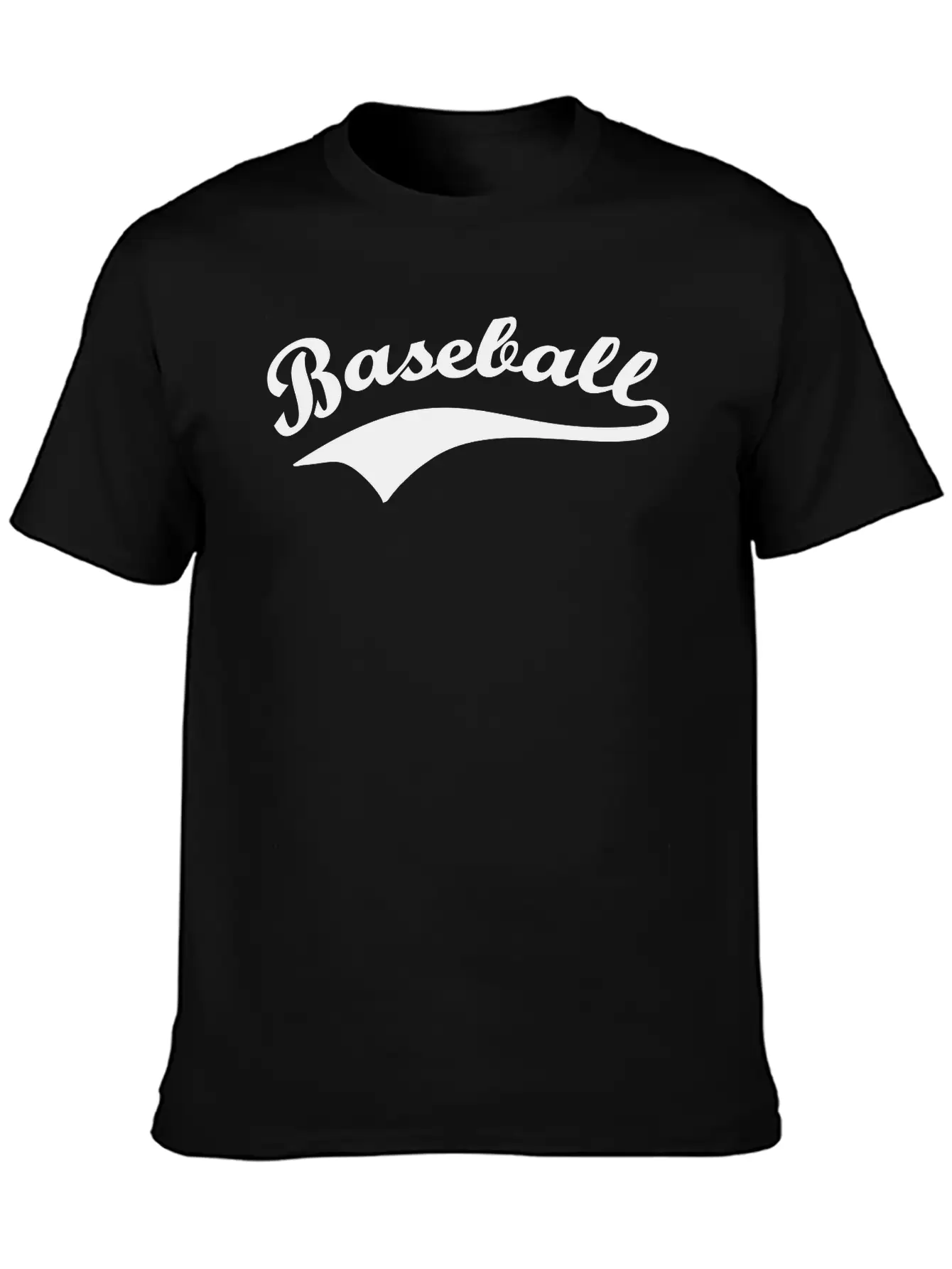 Baseball Lettering Basic Graphic T-Shirt – Daily Comfort In Soft Cotton