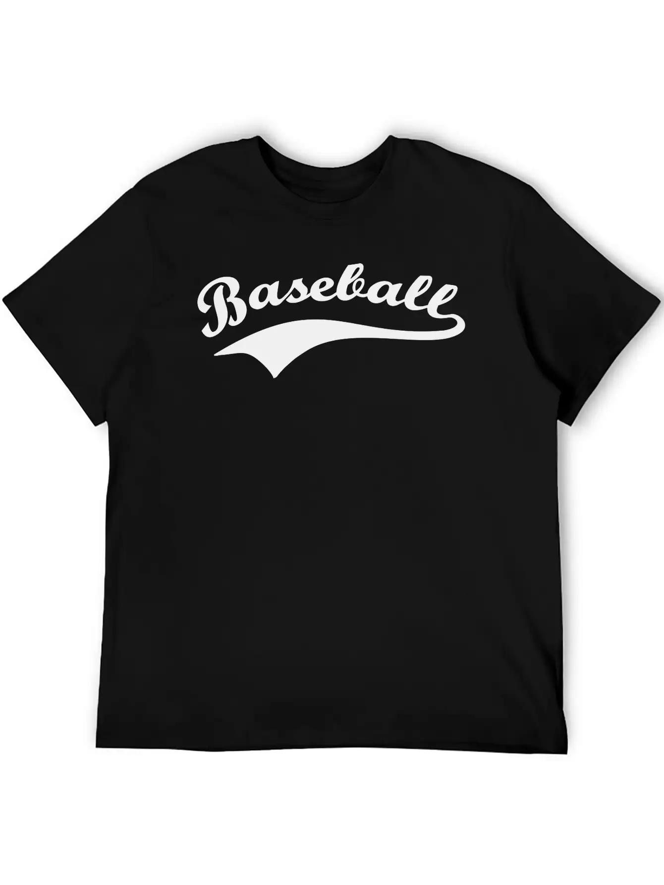 Baseball Lettering Basic Graphic T-Shirt – Daily Comfort In Soft Cotton