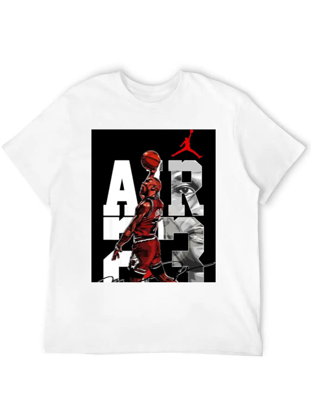 Basket Player Art Jordan T Shirts Relaxed Everyday Tee – Lightweight And Durable Cotton