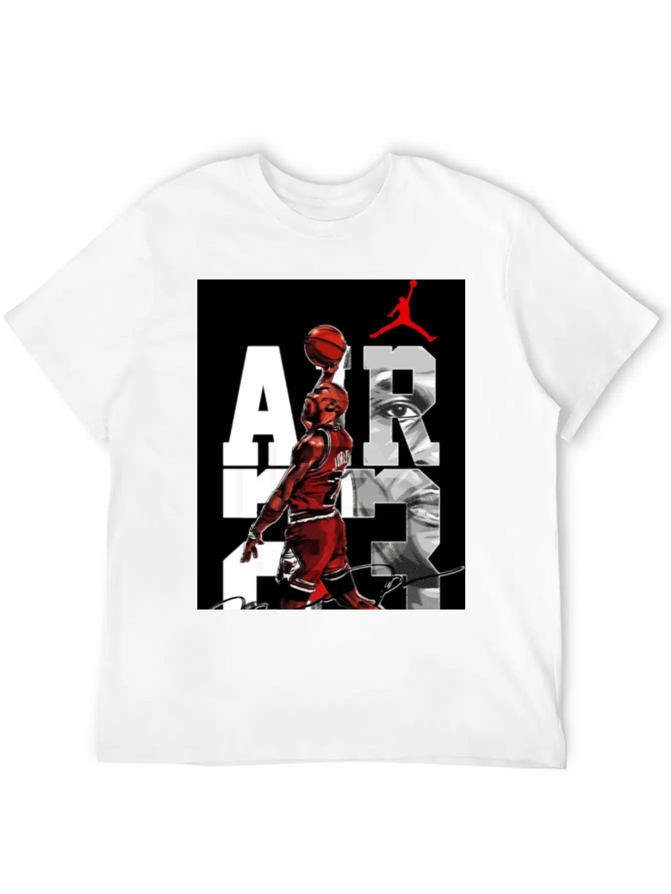 Basket Player Art Jordan T Shirts Relaxed Everyday Tee – Lightweight And Durable Cotton