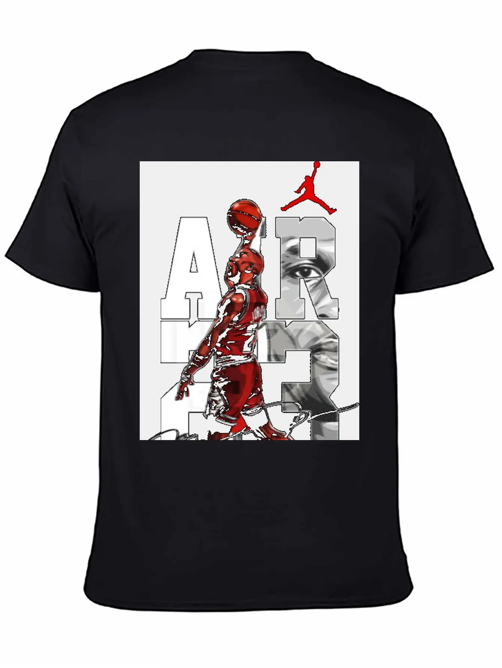 Basket Player Art Jordan T Shirts Relaxed Everyday Tee – Lightweight And Durable Cotton
